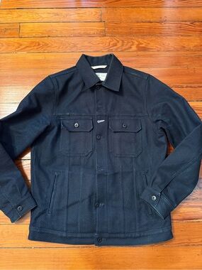 Men's Rogue Territory Cruiser Jacket // 15 oz. Indigo Sashiko - Size XL
